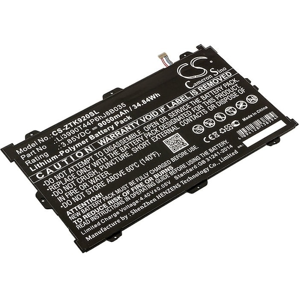 Bsc Preferred ZTE K92 Primetime Primetime LTE-A Tablet Replacement Battery CS-ZTK920SL - main